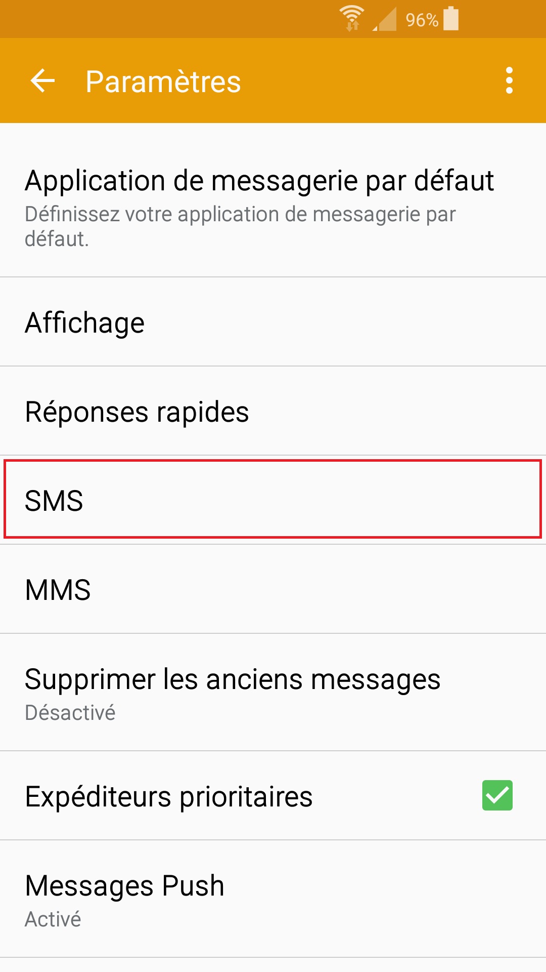 SMS Samsung android 5 . x--message-musique