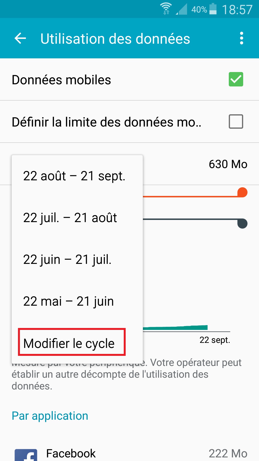internet Samsung android 5 . x cycle modifier