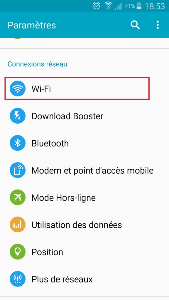 internet Samsung android 5 . x menu wifi