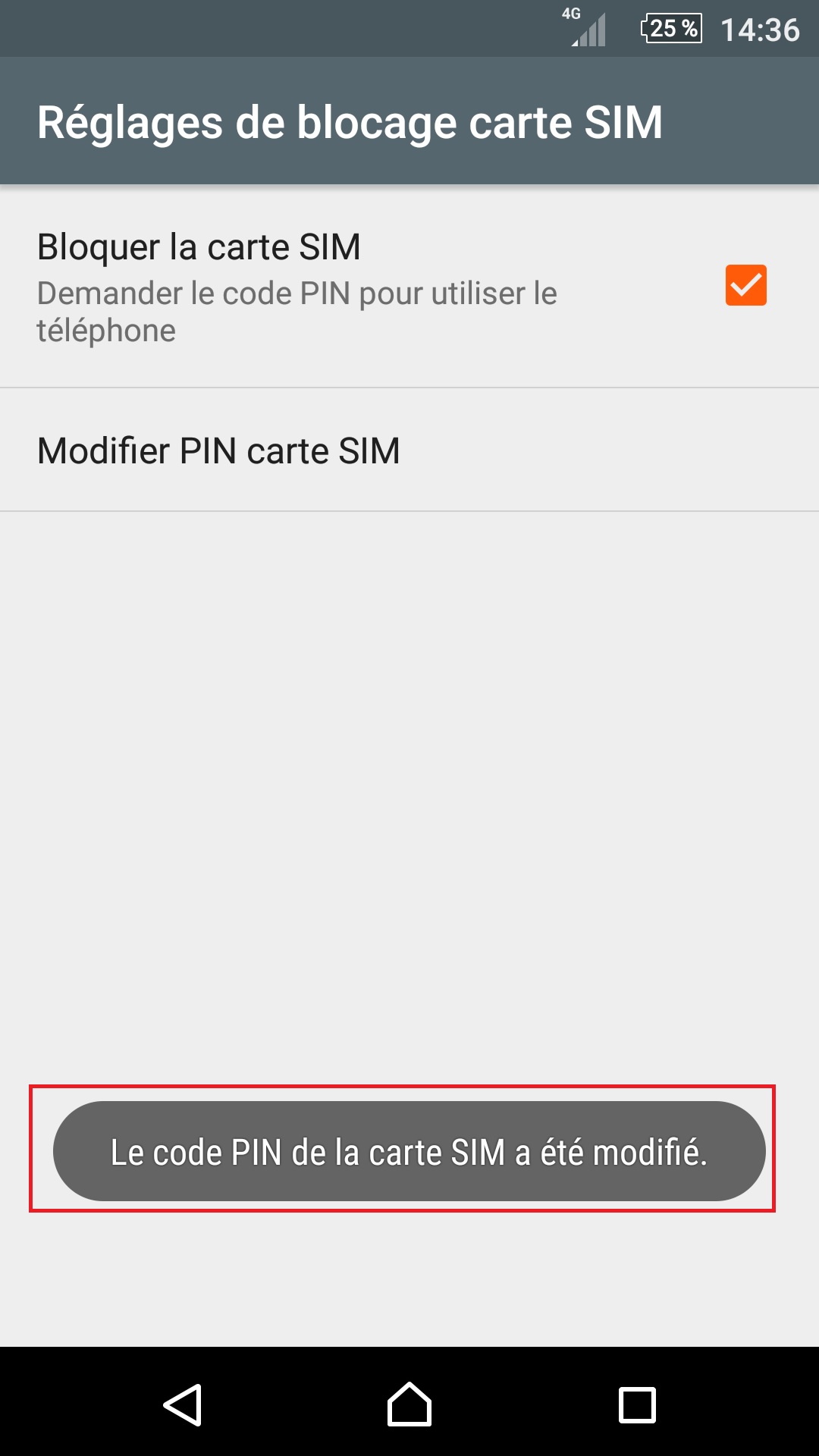 contact code pin ecran verrouillage Sony (android 6.0) réglages nouveau pim confirm