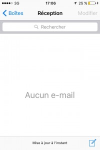 iPhone IOS 9 mail reception