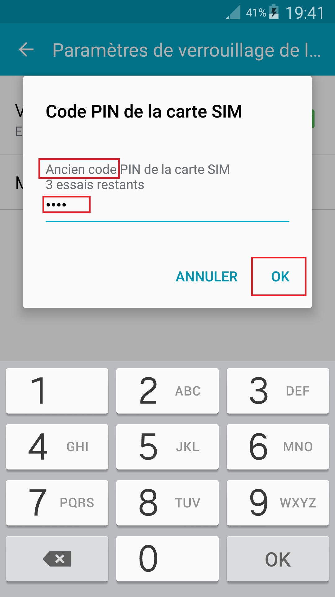 contact code pin ecran verrouillage Samsung android 5 code pin ancien