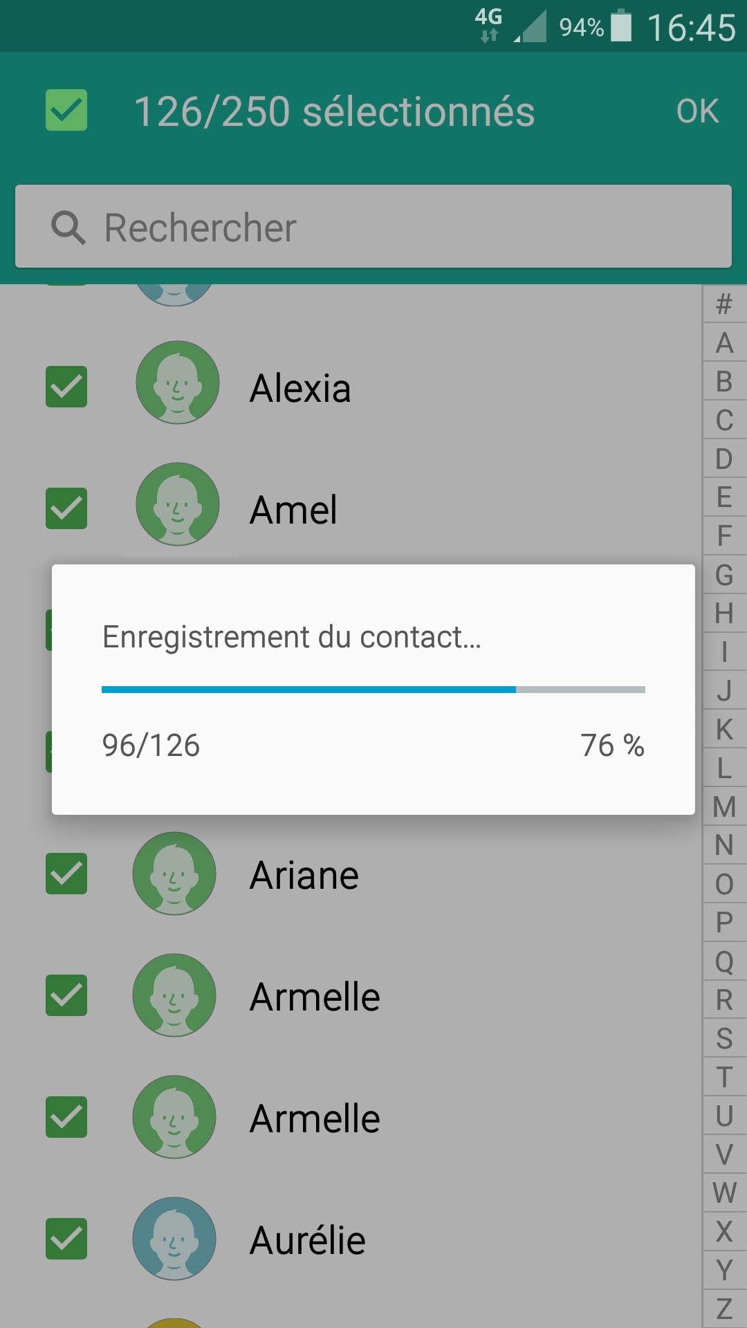 contact code pin écran verrouillage Samsung android 5 contact 3