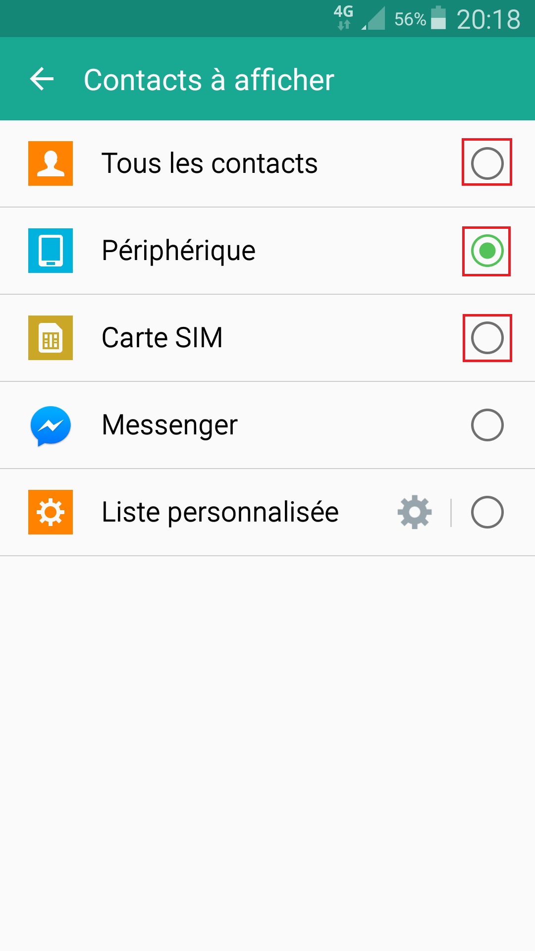 contact code pin ecran verrouillage Samsung android 5 contact afficher 2