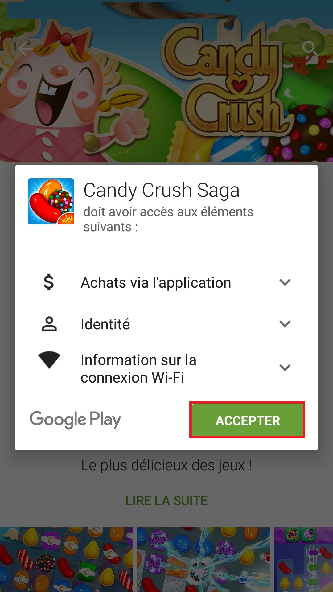 Applications LG android 5 . 1 playstore instal accepter