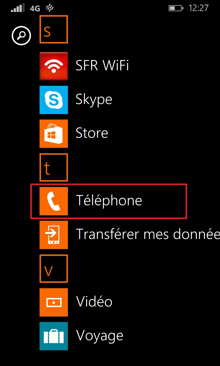 contact code pin ecran verrouillage Lumia windows 8.1 télephone
