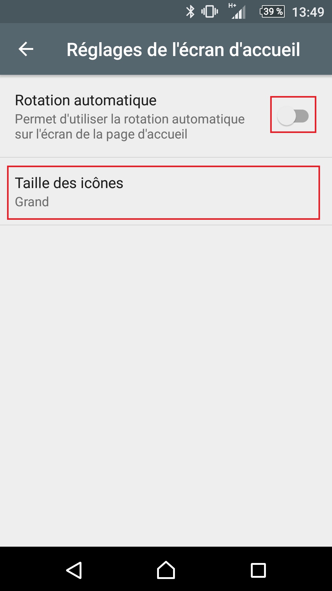 Personnaliser thème sonnerie et fond d'écran (Sony android 6.0) reglages accueil 2