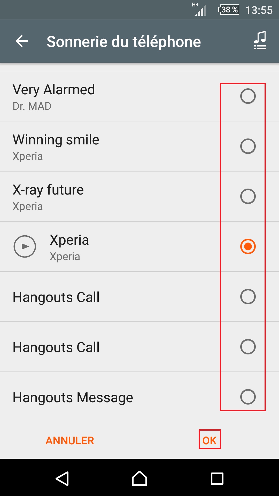 Personnaliser thème sonnerie et fond d'écran (Sony android 6.0) réglages son et notification choisir