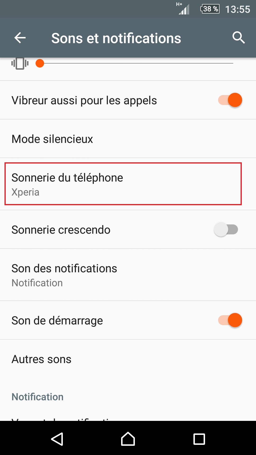 Personnaliser thème sonnerie et fond d'écran (Sony android 6.0) sonnerie