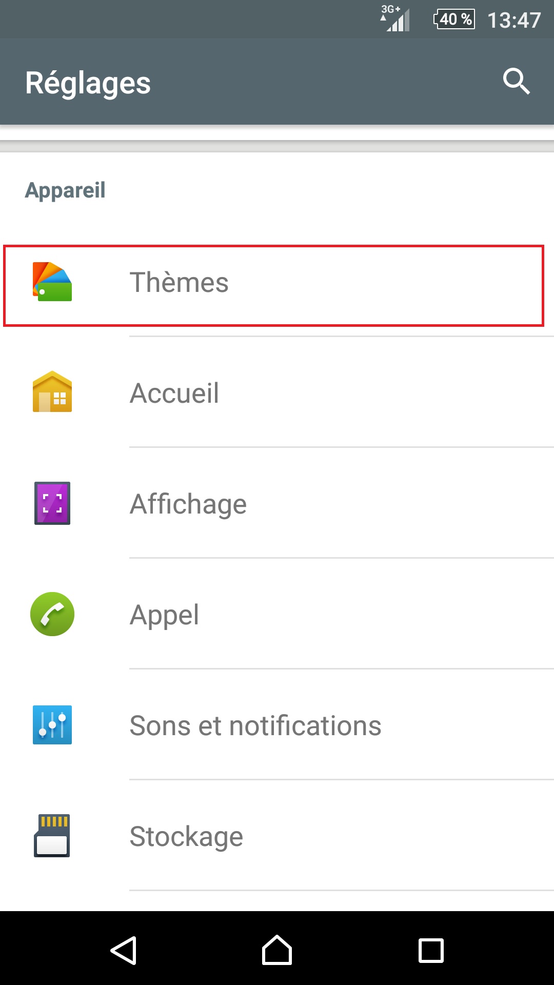 Personnaliser sony thème sonnerie fond d'écran android 5.1 theme