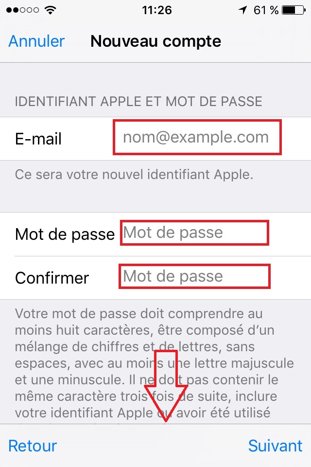 iphone ios9 app store compte creation