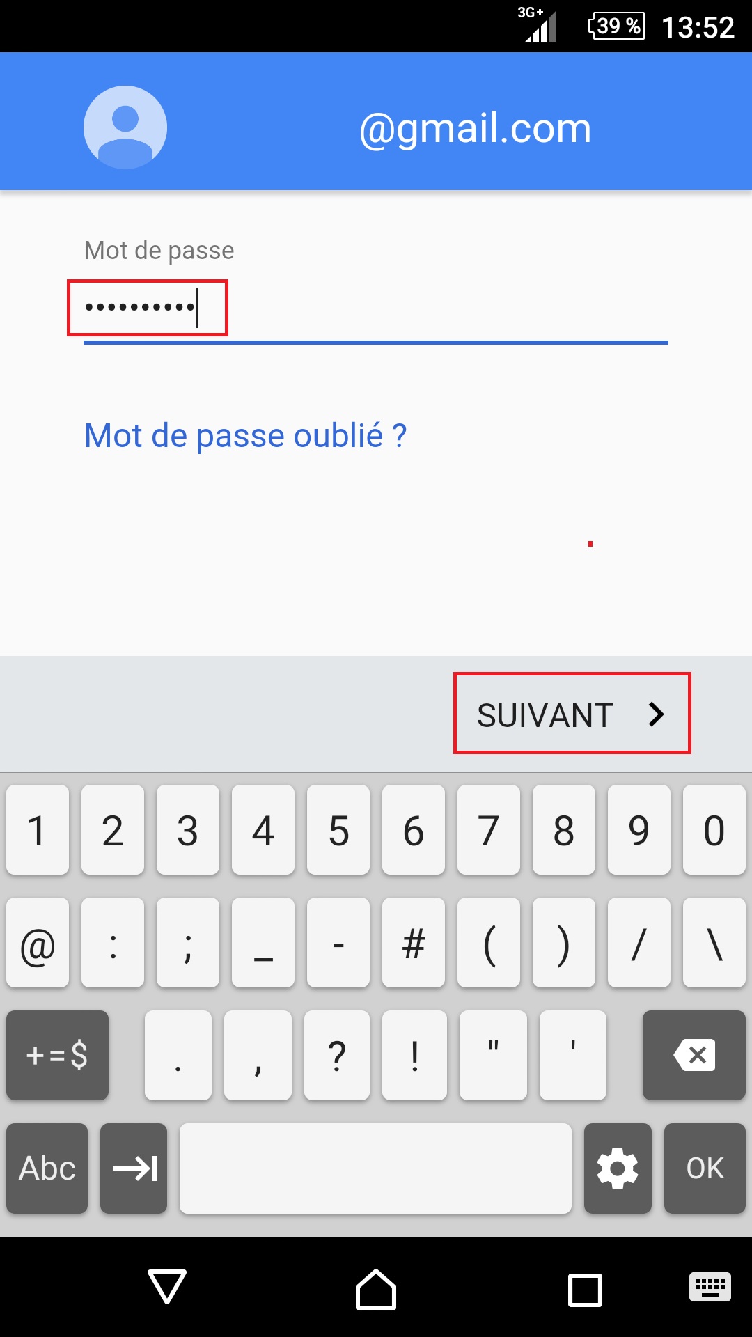 Créer un compte Google Sony compte gmail mdp suivant