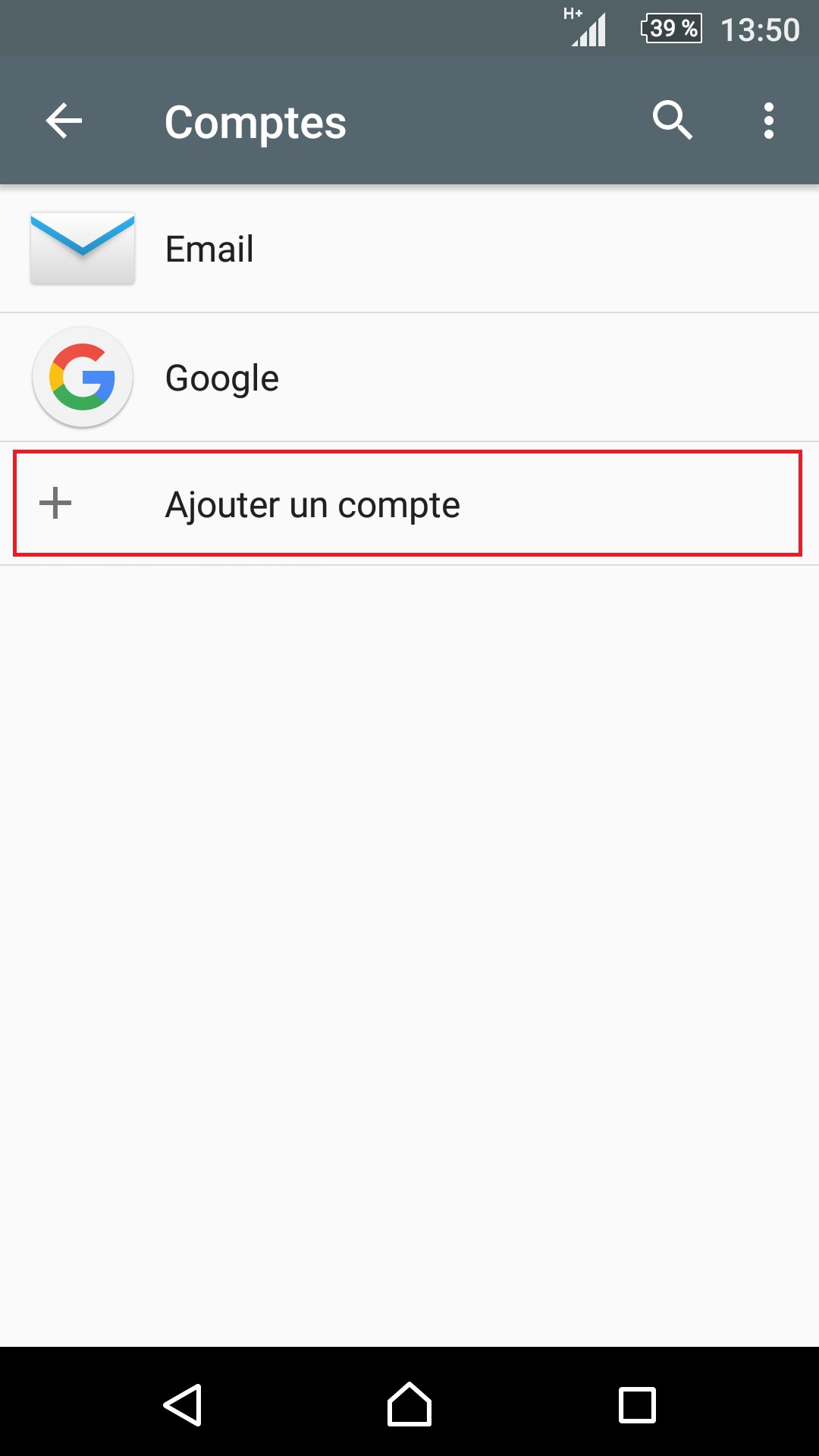 Créer un compte Google Sony compte google ajouter