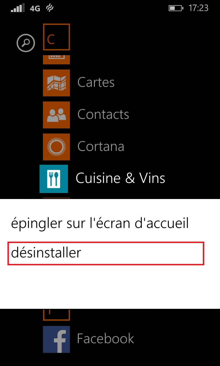 Windows store windows 8.1 application desinstaller