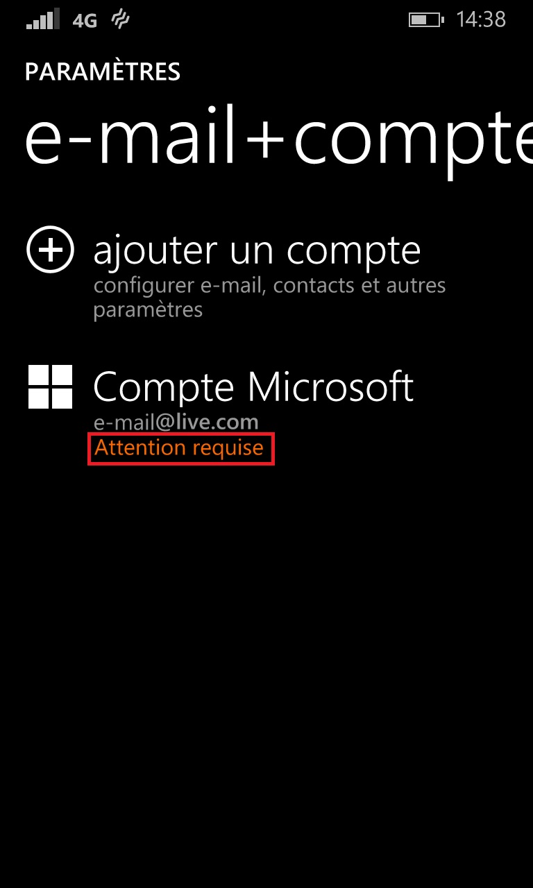 Windows store windows 8.1 compte microsoft attention requise
