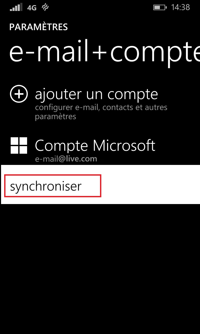 Windows store windows 8.1 compte microsoft synchroniser