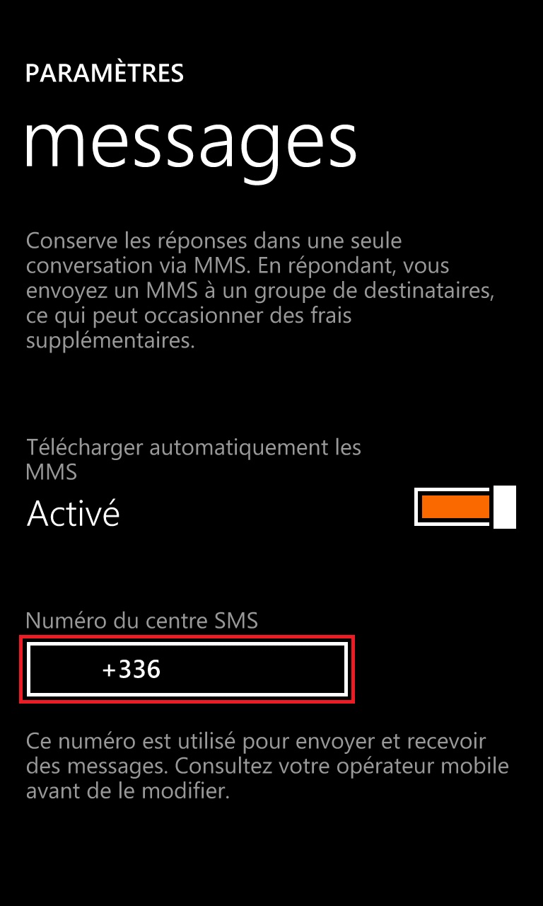 SMS Lumia windows 8.1 message centre SMS