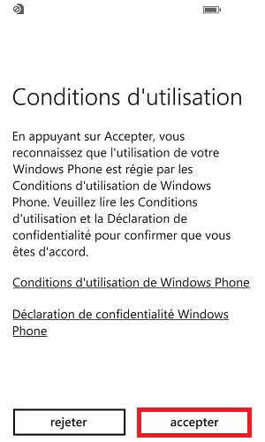 Assistant de configuration Lumia windows 8.1