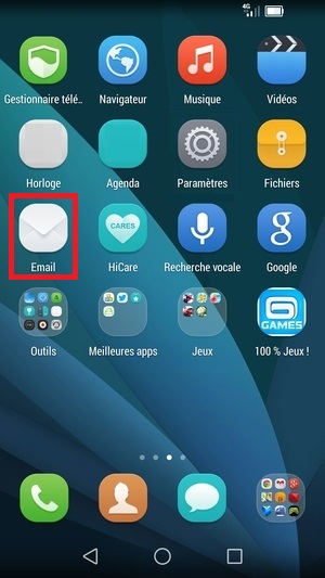 mail Huawei android 5 configuration email