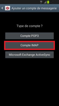 mail Samsung-4.4 mail compte imap