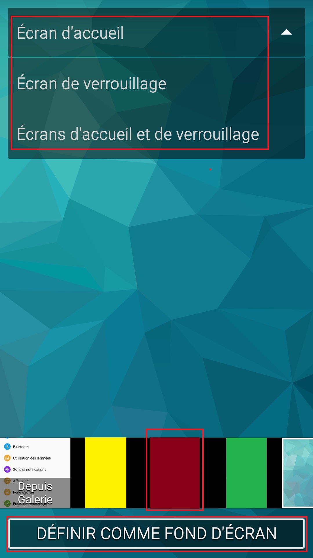 Personnaliser Samsung thème sonnerie fond d'écran aide fond ecran 2