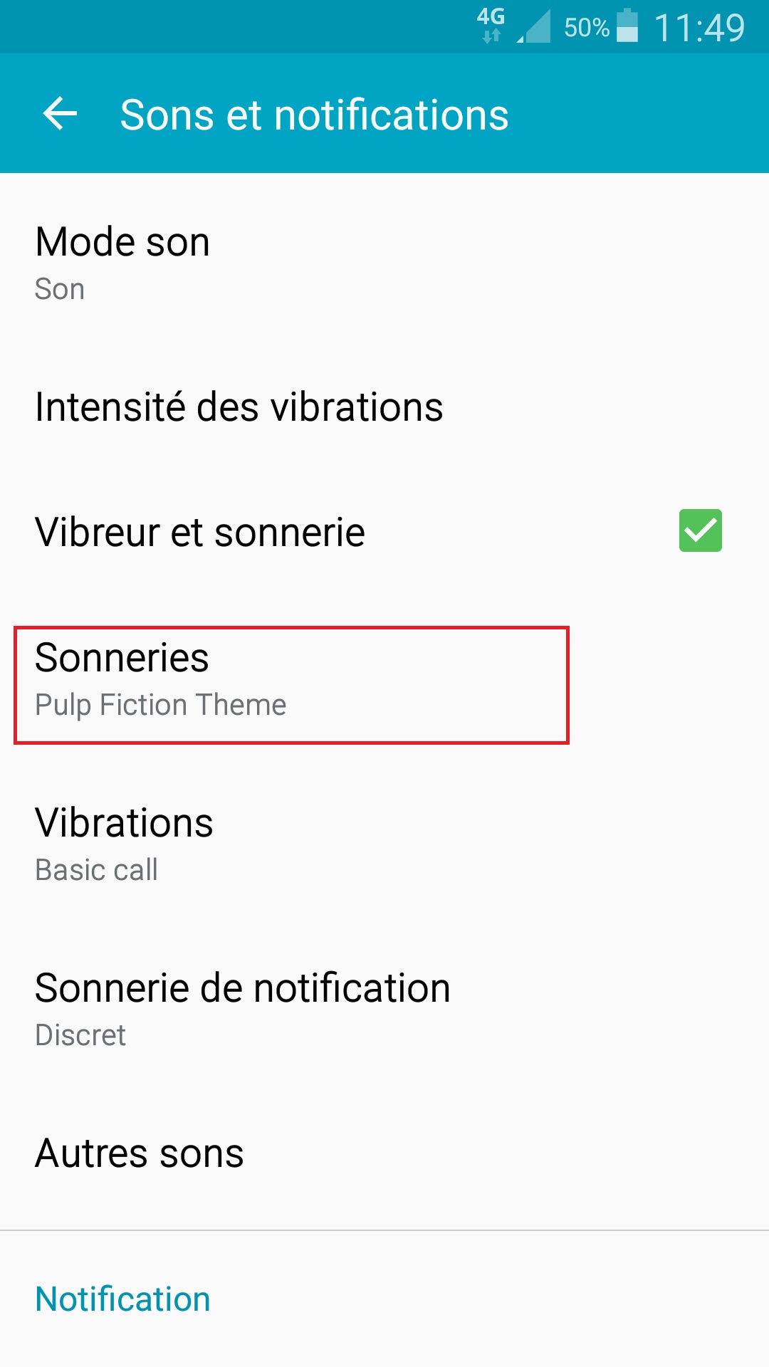 Personnaliser Samsung thème sonnerie fond d'écran aide sonnerie