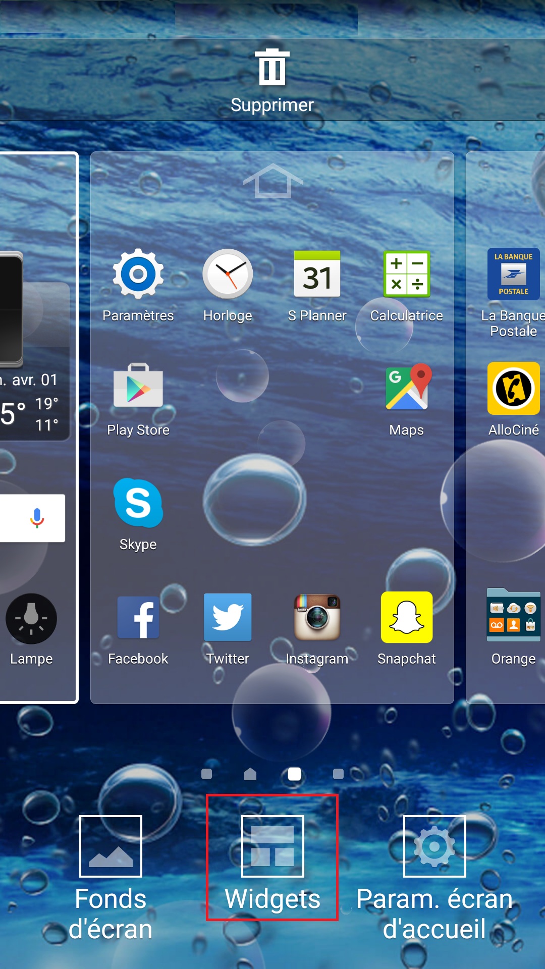 Samsung 5.x aide widget