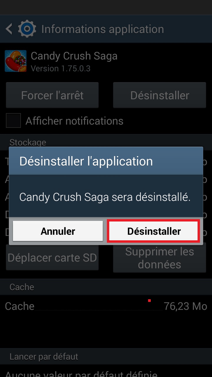 Applications Samsung android 4 desintaller appli 2