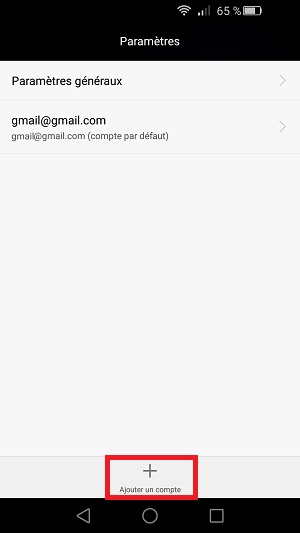 mail Huawei android 5 configuration email