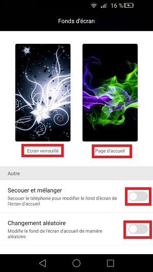 Personnaliser Huawei thème sonnerie fond d'écran