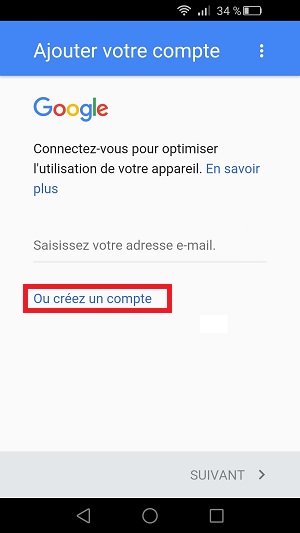 compte Google Huawei