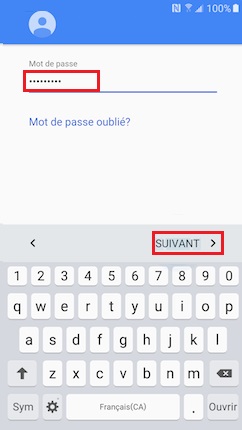 Activation Samsung (android 6.0) activation compte 10