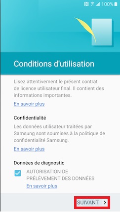Activation Samsung (android 6.0) condition 6