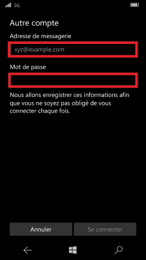 email Lumia windows 10 email messagerie