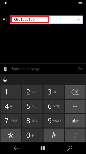 SMS Microsoft Lumia Windows 10 ecrire messages