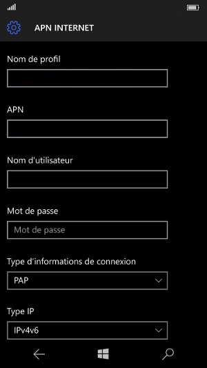 Internet Lumia Windows 10 APN internet