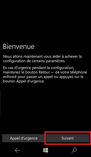 Activation Microsoft Lumia Windows 10 bienvenue 4