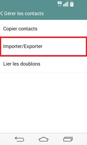 LG android 4.4 contact importer exporter