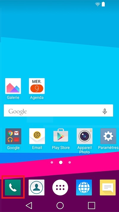 contact code pin ecran verrouillage LG android 5.1 accueil tel