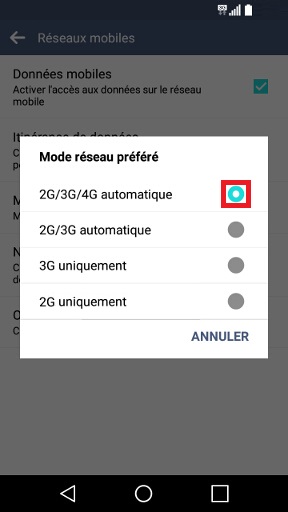 LG android 5.1 mode reseau 2