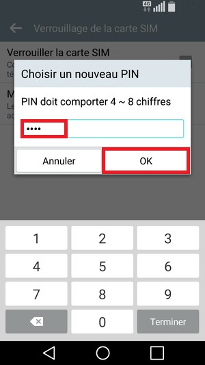 contact code pin ecran verrouillage LG android 5.1 code pin 5