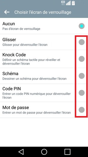contact code pin ecran verrouillage LG android 5.1 ecran de verouillage 3