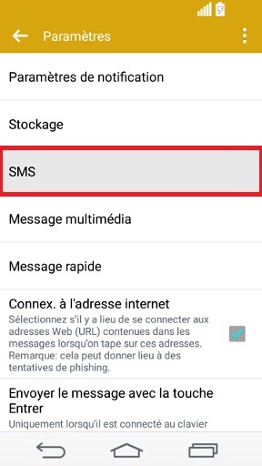 Lg-android-4.4 param sms
