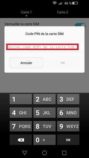 contact code pin ecran verrouillage Huawei (android 6.0)