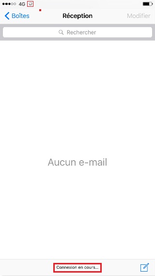 mail iPhone 6 mail fini