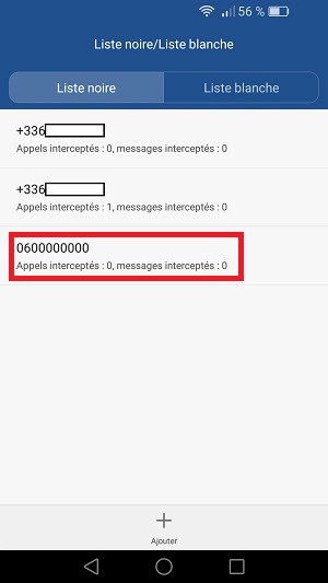 SMS Huawei android 6 blocage SMS