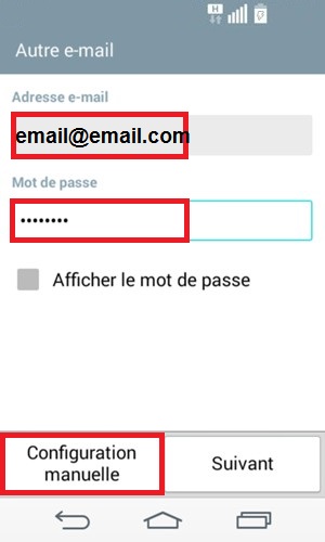LG android 4.4 mail manuel