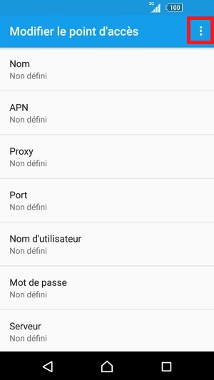 internet Sony android 5 . 1 APN enregistrer