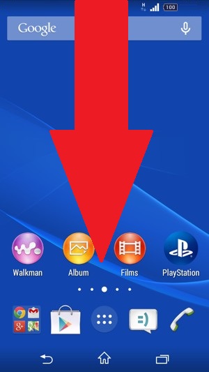 MMS Sony android 4.4 centre notif