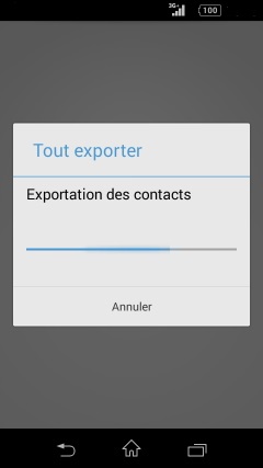 contact code pin ecran verrouillage Sony (android 4.4) contact exporter 2